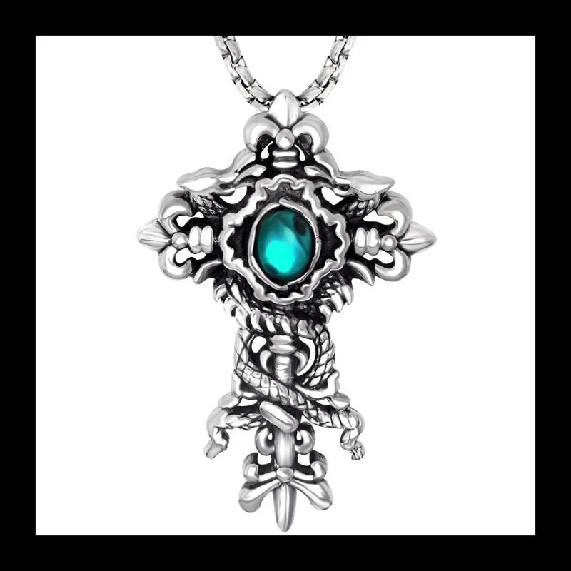Necklace Cross Pendant Titanium Steel Jewelry