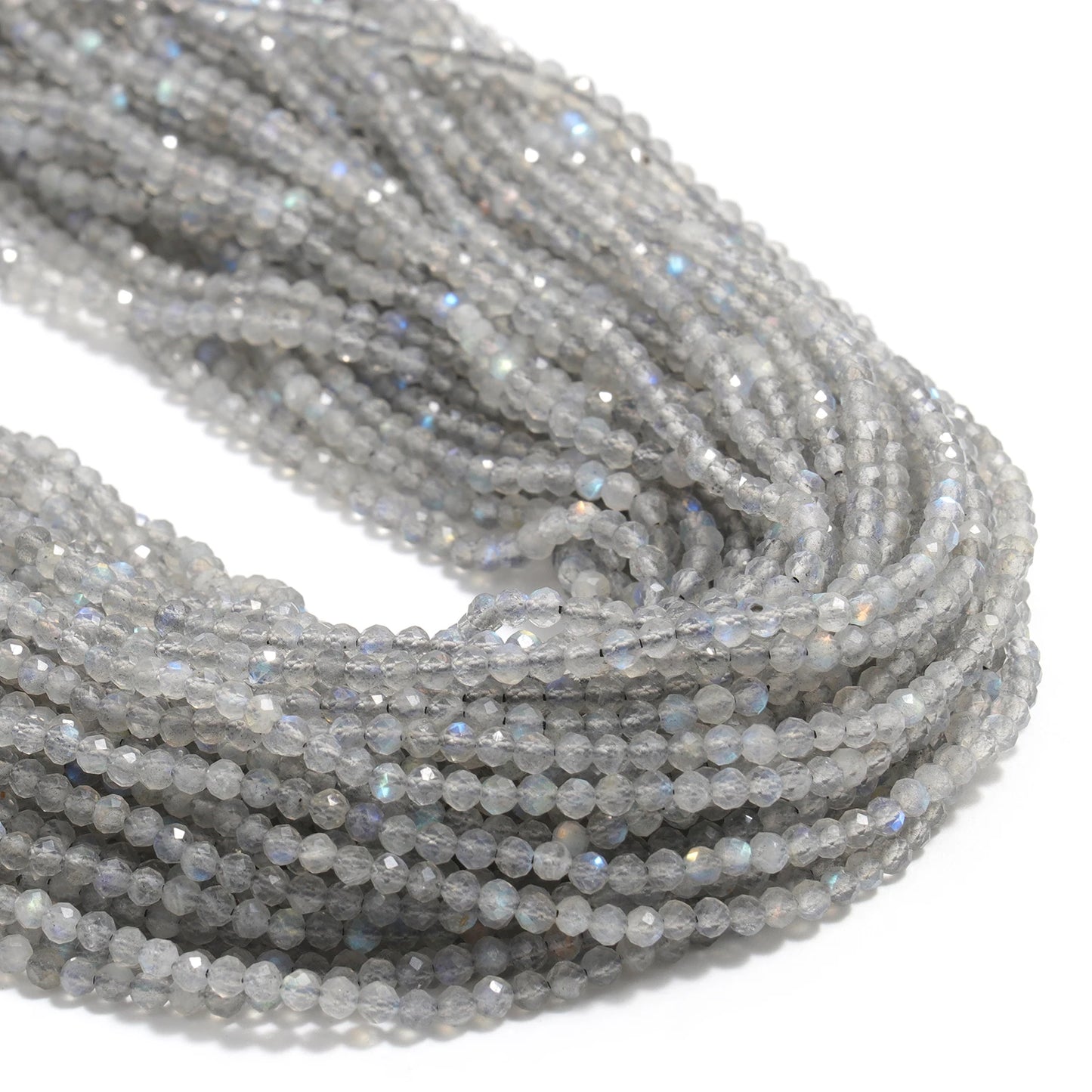 Faceted Tiny Beads Natural Aquamarine Lapis Lazuli Tourmaline Amethyst Beads