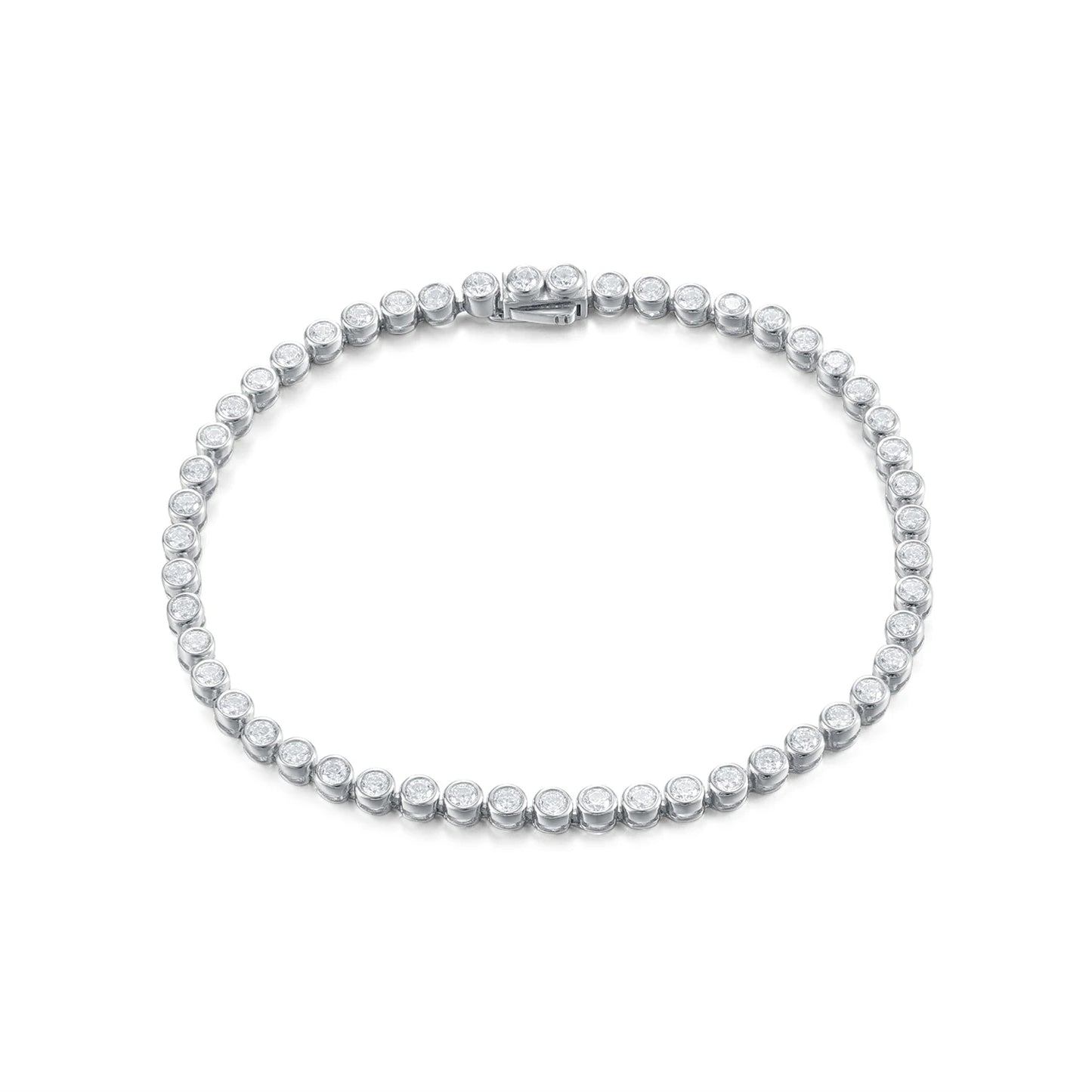 Moissanite Bracelet Set 14K Gold