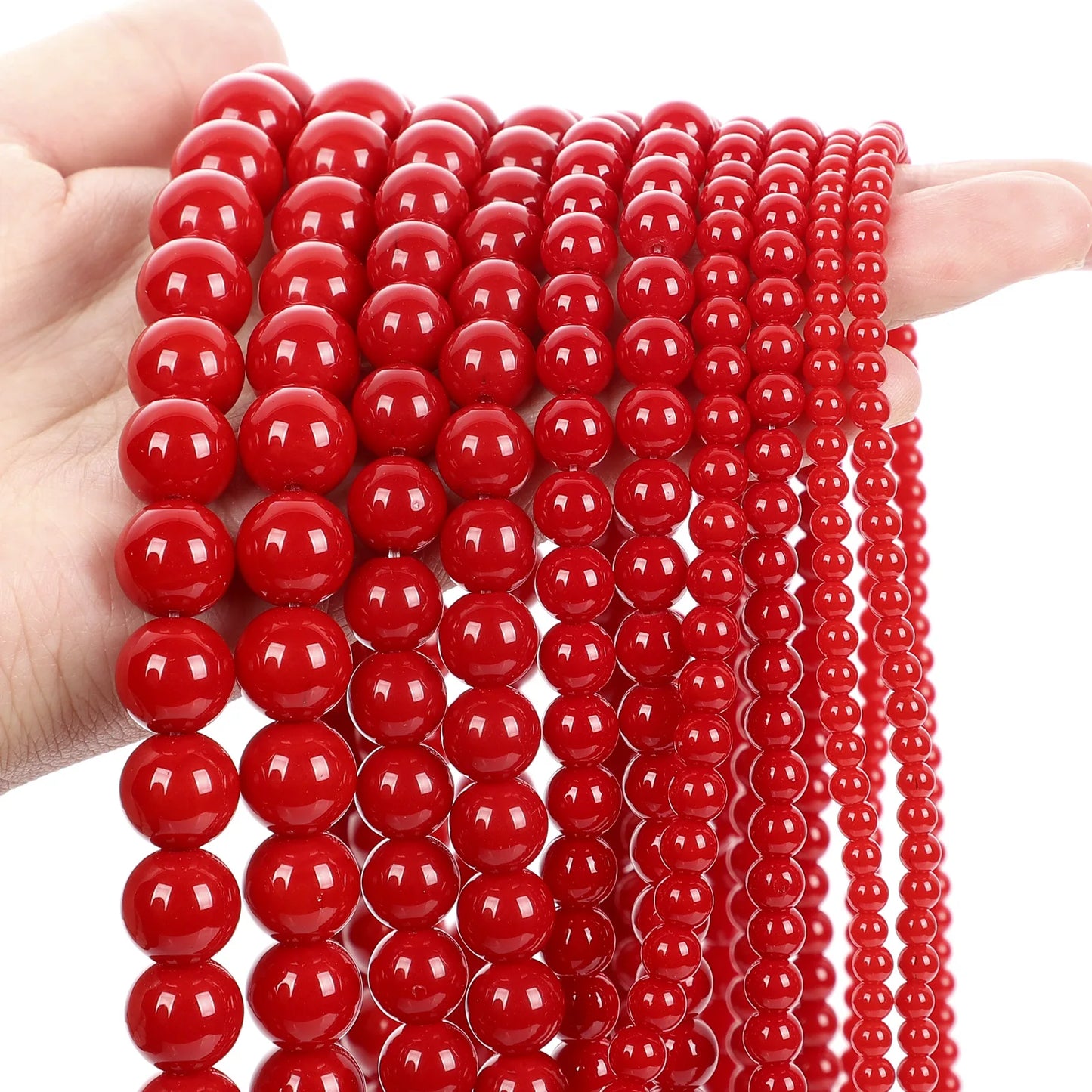 Glass Round Beads Set For Jewelry Making DIY Accessories