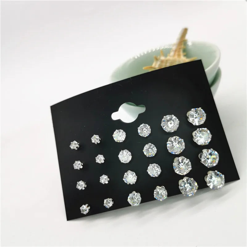 Earrings Stainless Steel Claw Set