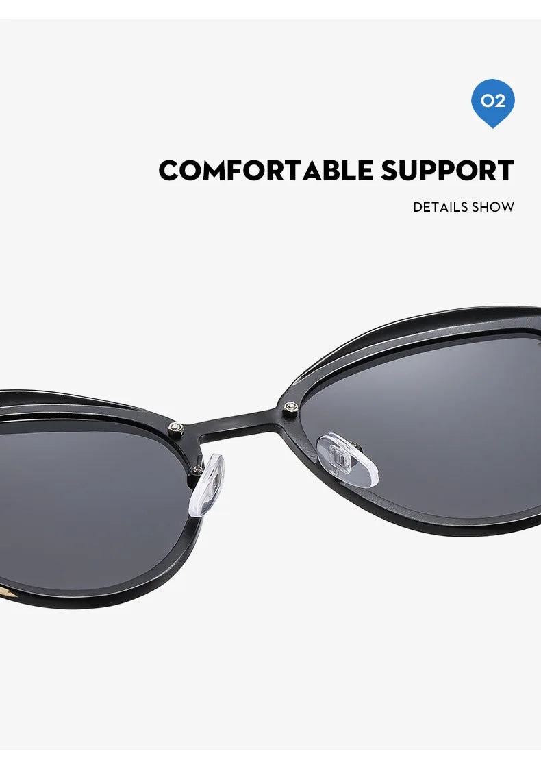 Polarized Cat Eye Sunglasses for Women UV400