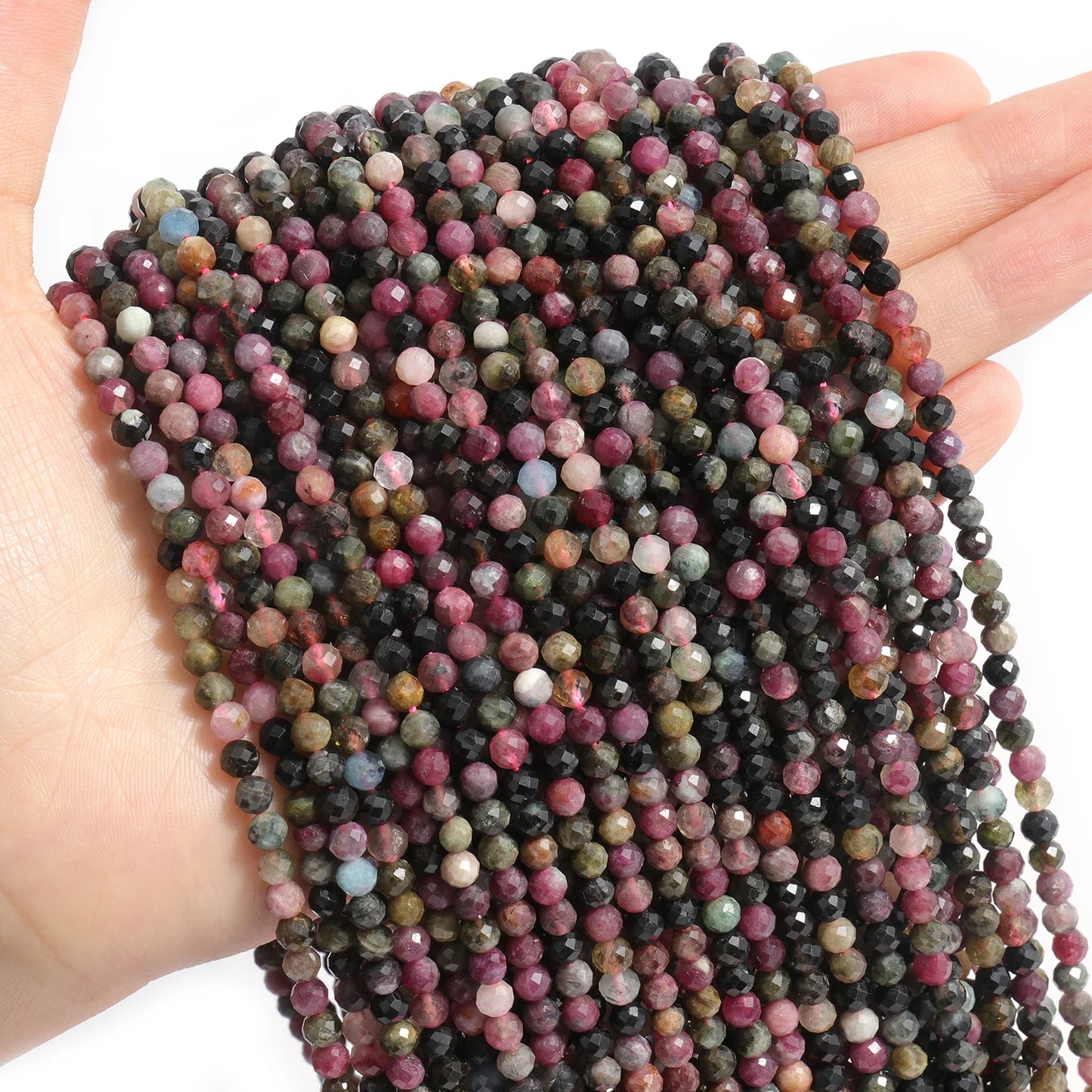 Faceted Natural Stone Beads Amazonite Aquamarine Opal Labradorite for Jewelry