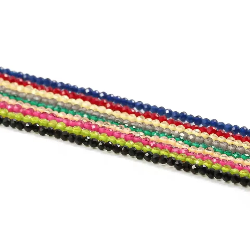 Natural Stone Spinel Cut Multicolor Spacer Beads For Jewelry