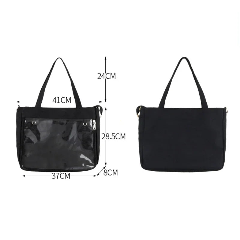 Purse with Transparent Tote