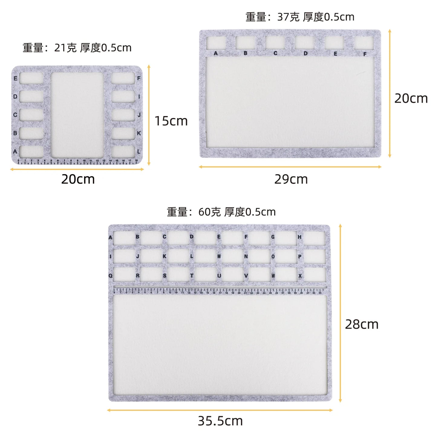 NIUPIKAH Bead Mat Tray for Jewelry Making Beading Board