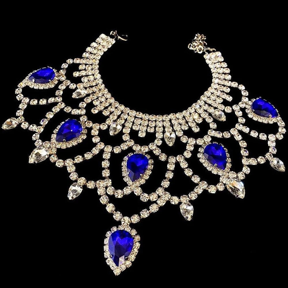 Necklace Rhinestone Water Drop