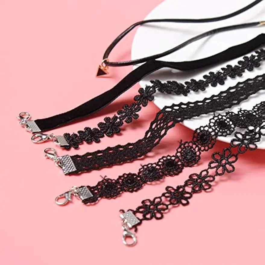 Choker Velvet Set 6 Piece Styles