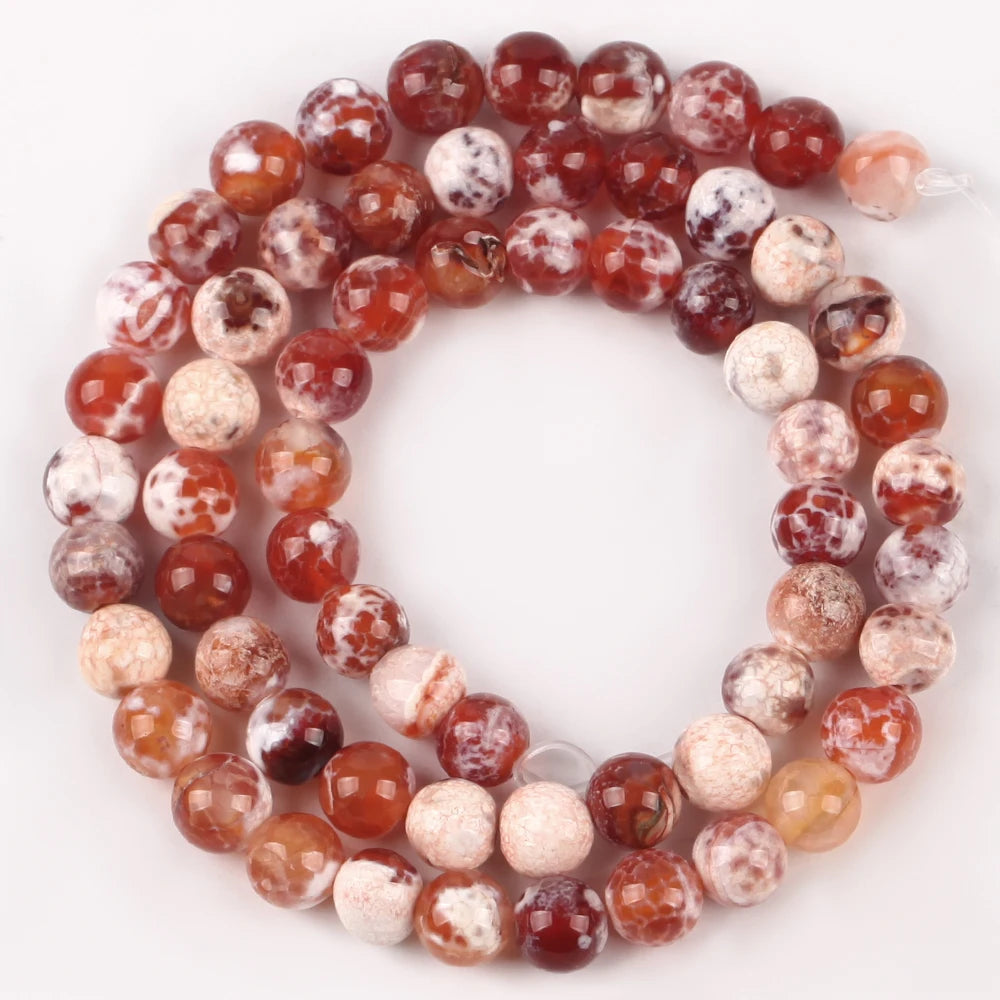 Agate Beads Round Spacer For Jewelry Making