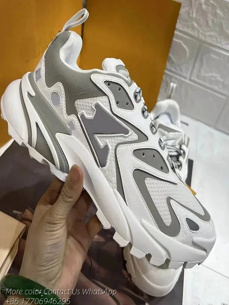 Men's Sneakers Leather Upper