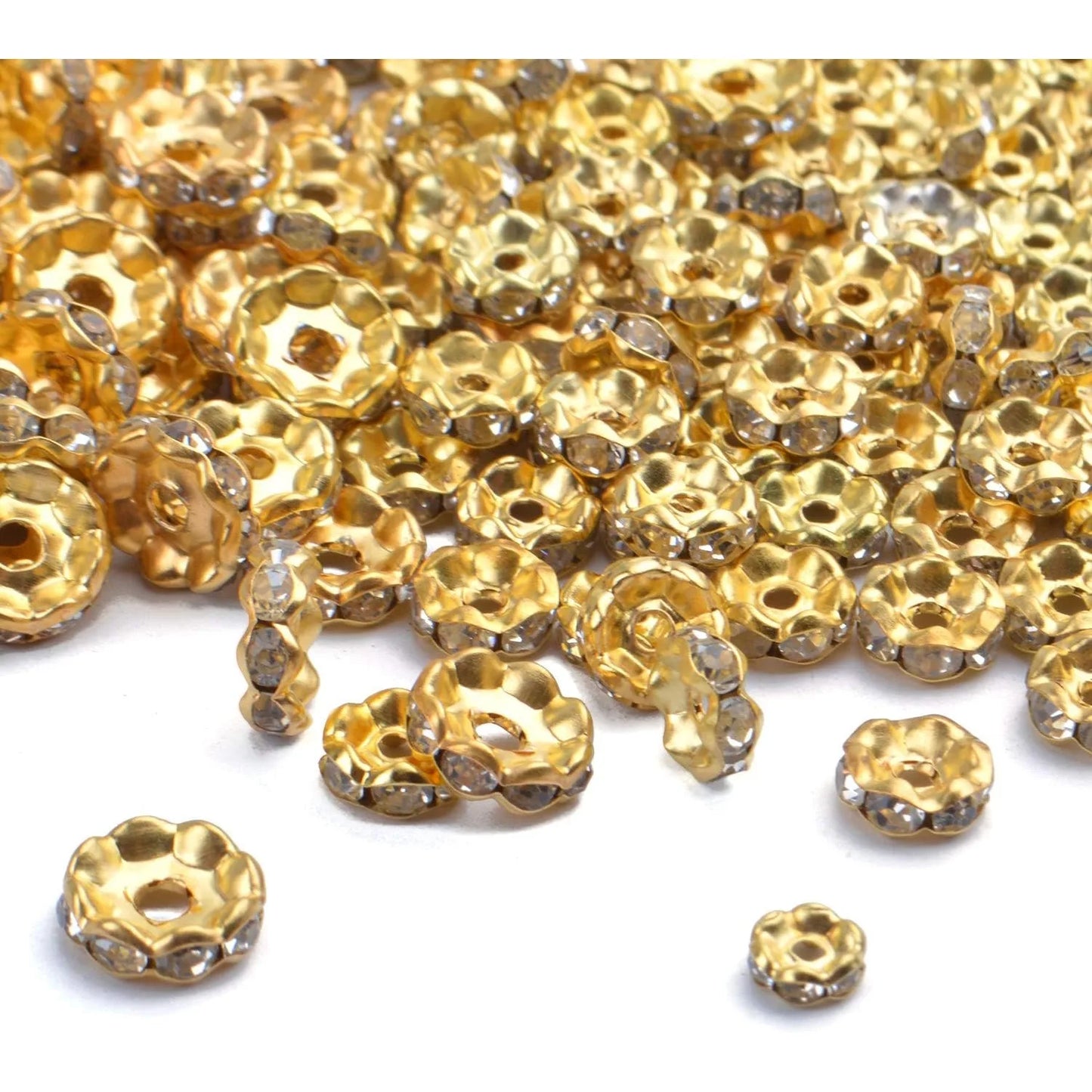 Crystal Spacer Beads Rondelle Set For Jewelry Making
