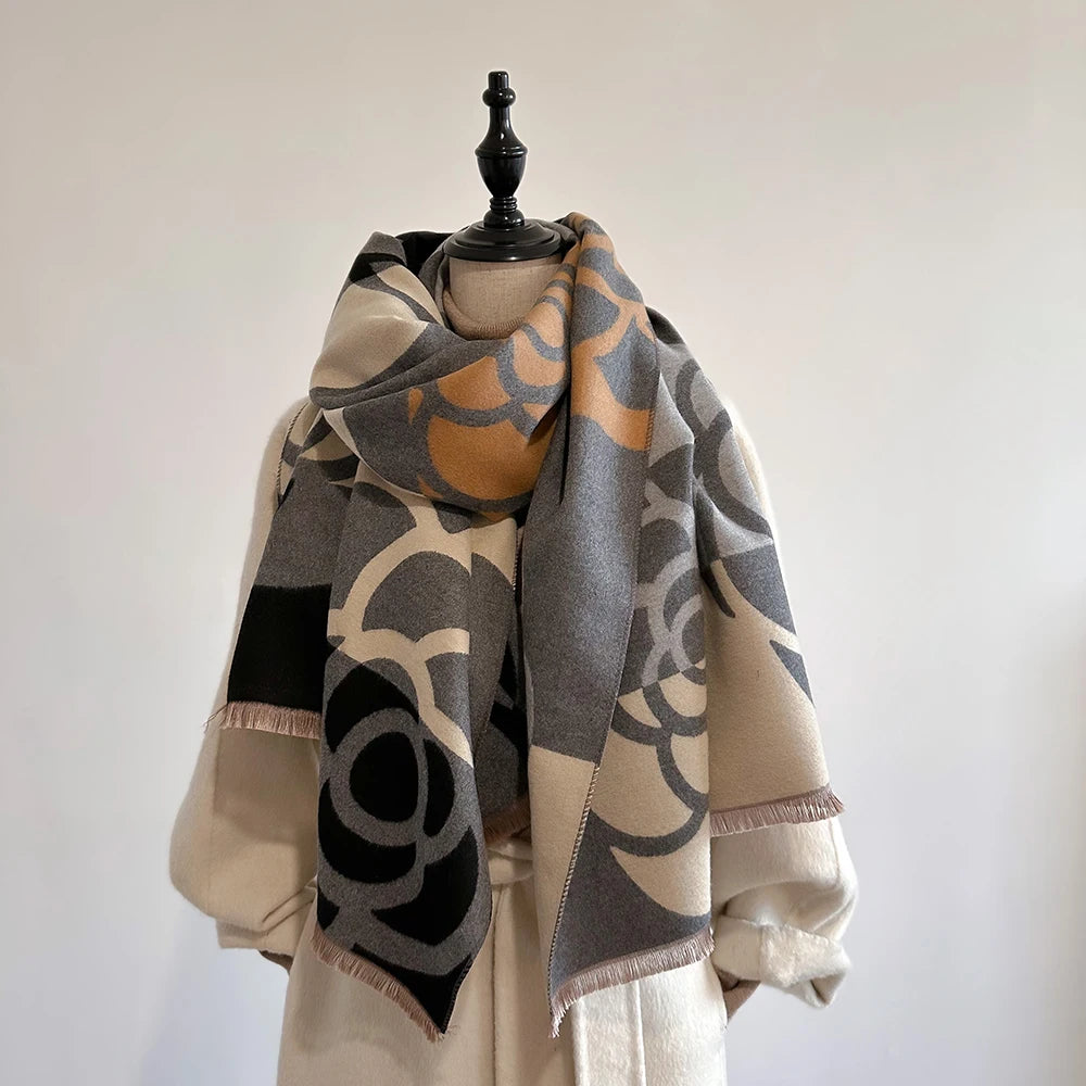 Shawl Floral Scarf Wrap