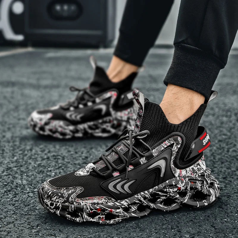 Lexsan Men's Breathable Casual Sneakers Trainers Running Shoes