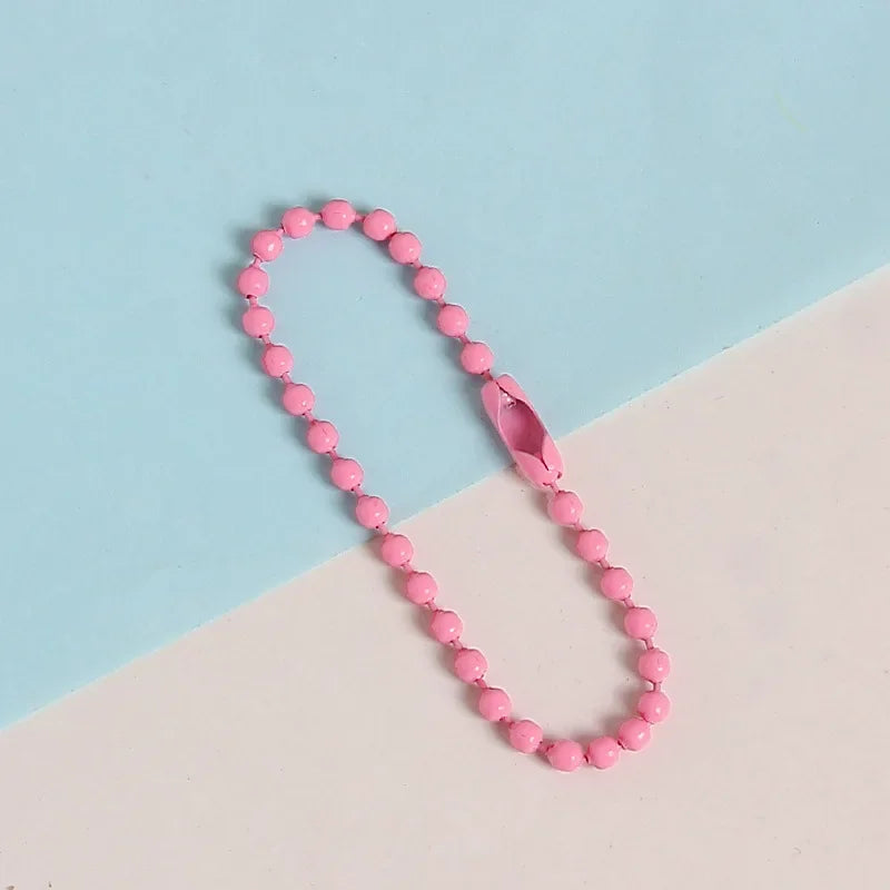 Metal Alloy Ball Bead Chains For Keychains And Jewelry Making