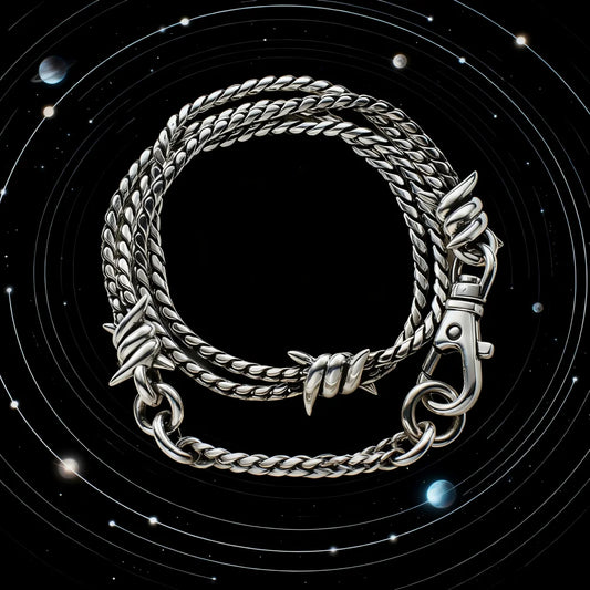 NONECN S925 Sterling Silver KAHLIL Raised Letter Necklace