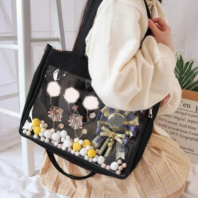 Purse with Transparent Tote