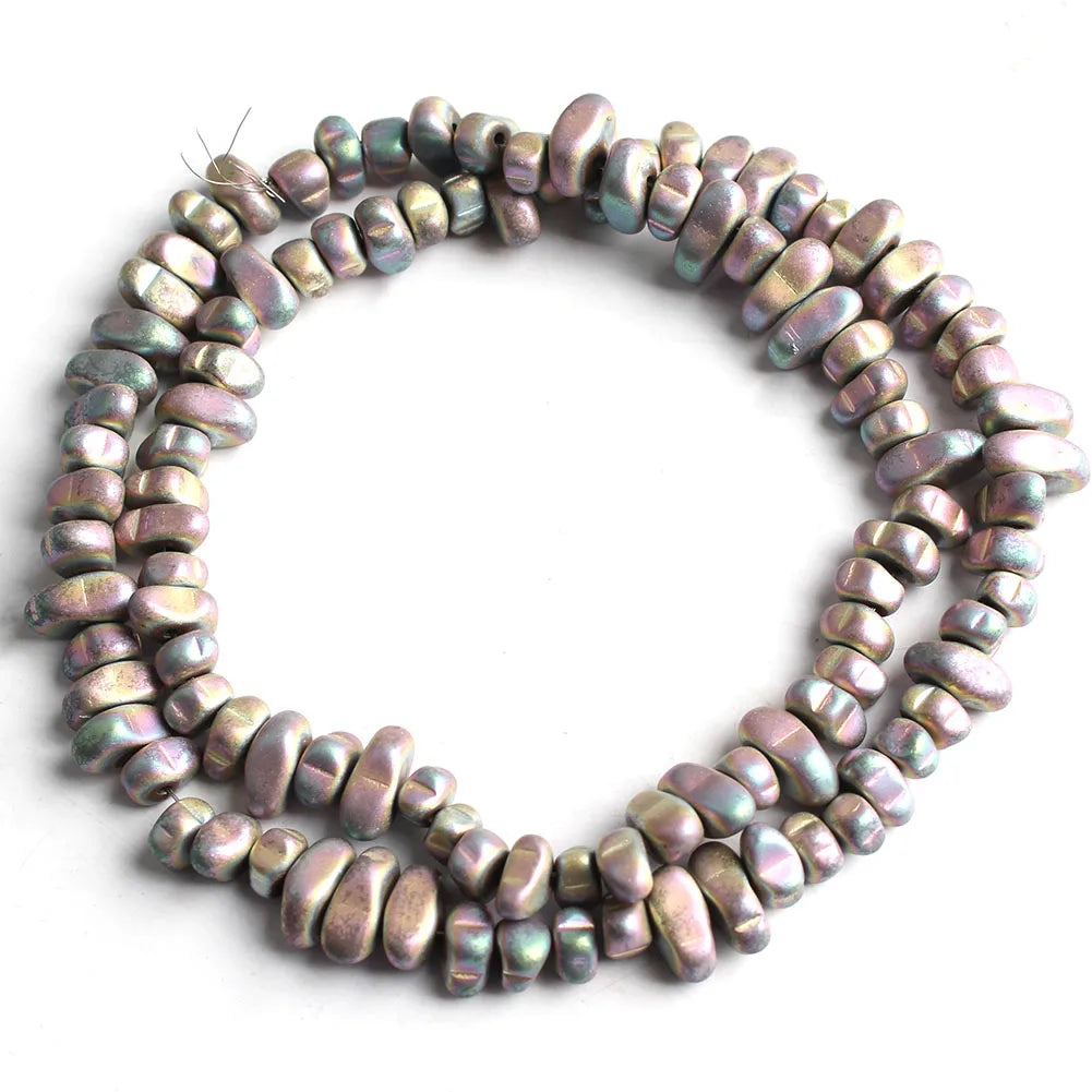 TANANTA Gold Plated Hematite Loose Spacer Beads for Jewelry Making