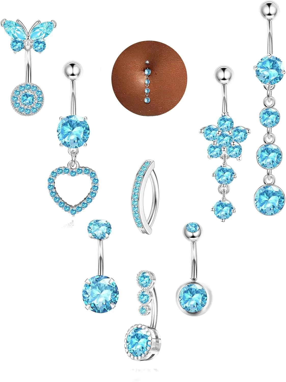 Belly Button Ring Dangle Jewelry