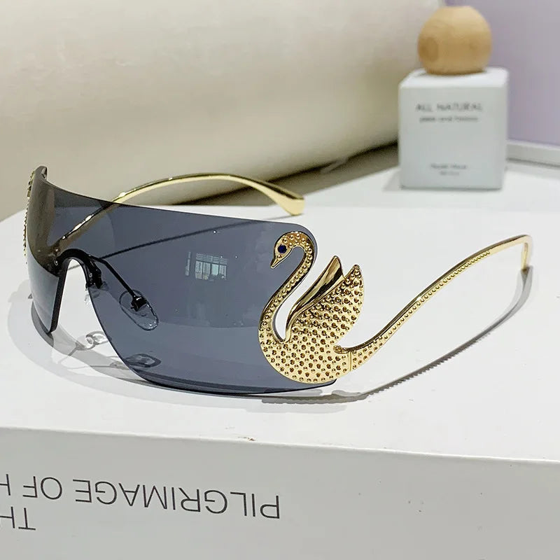 Sunglasses Belanova Swan Shaped Rimless UV400