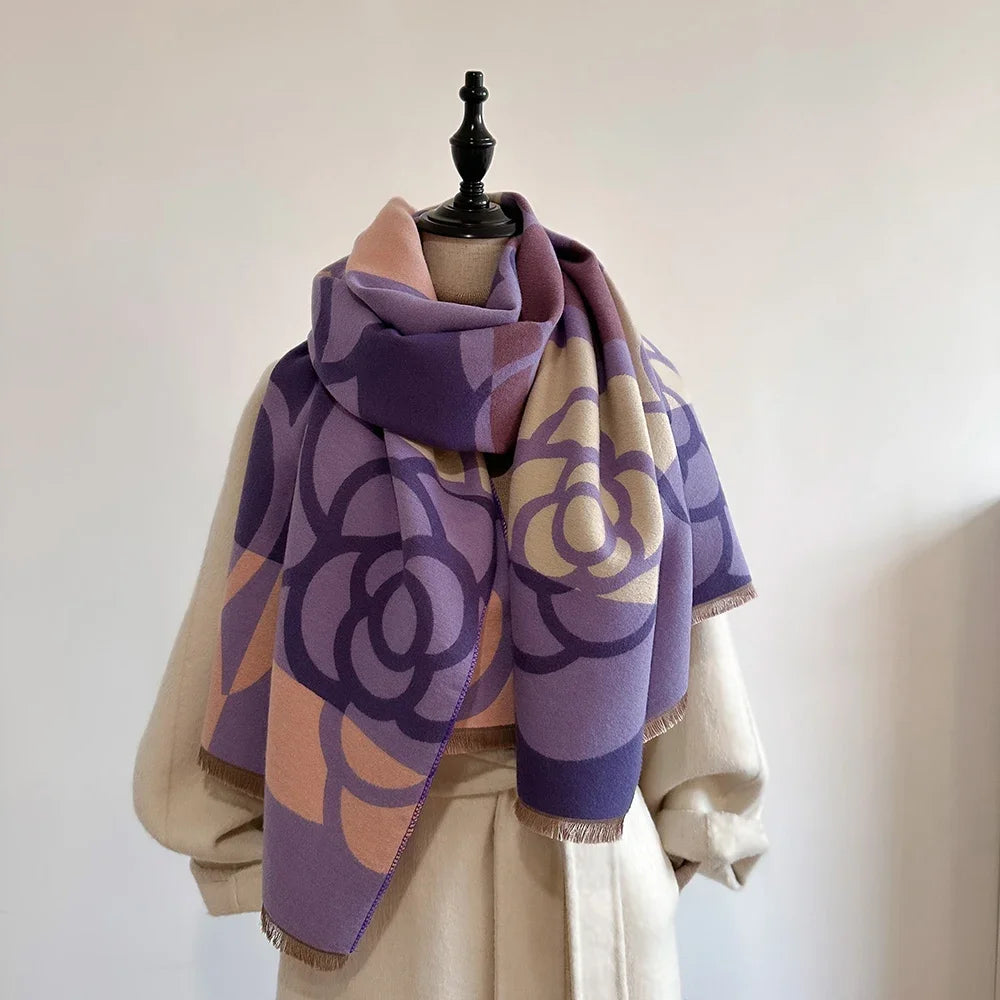 Shawl Floral Scarf Wrap