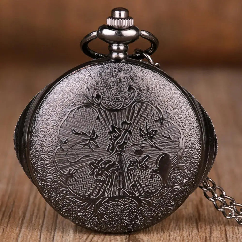 Watch Bronze Eyes Design Quartz Necklace Chain
