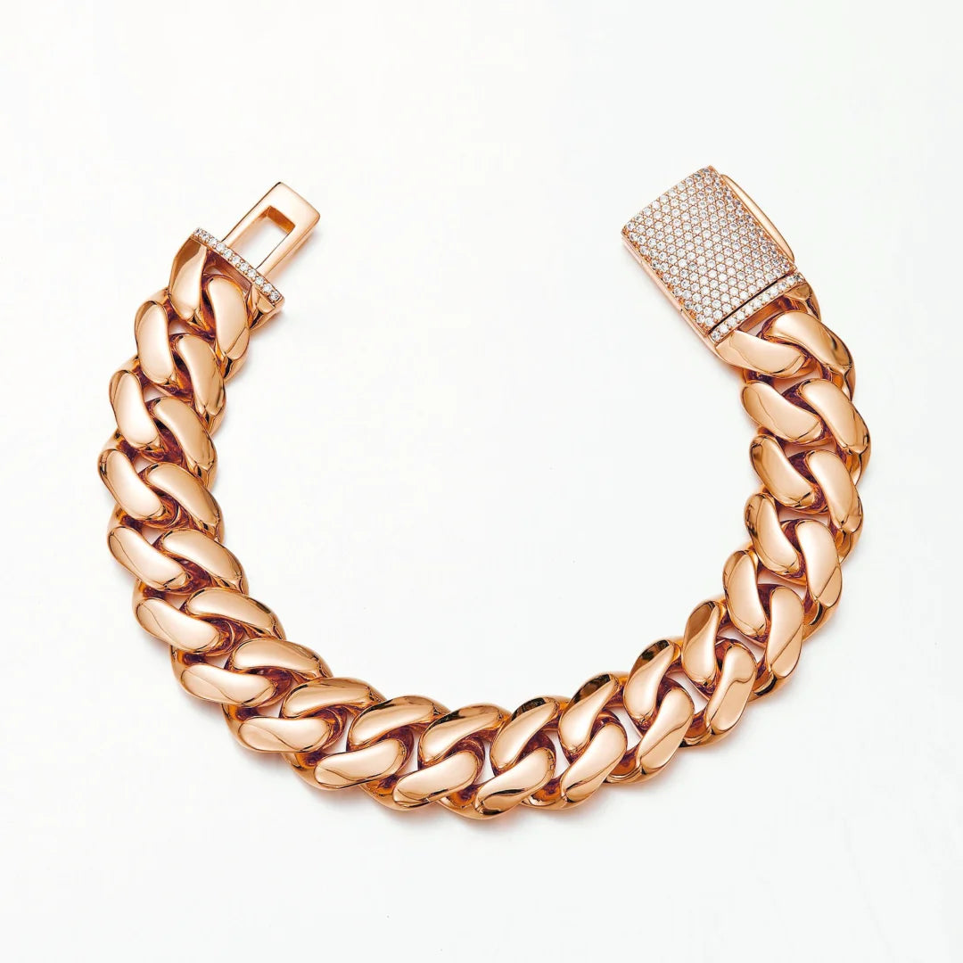 Necklace Iced CZ Box Clasp