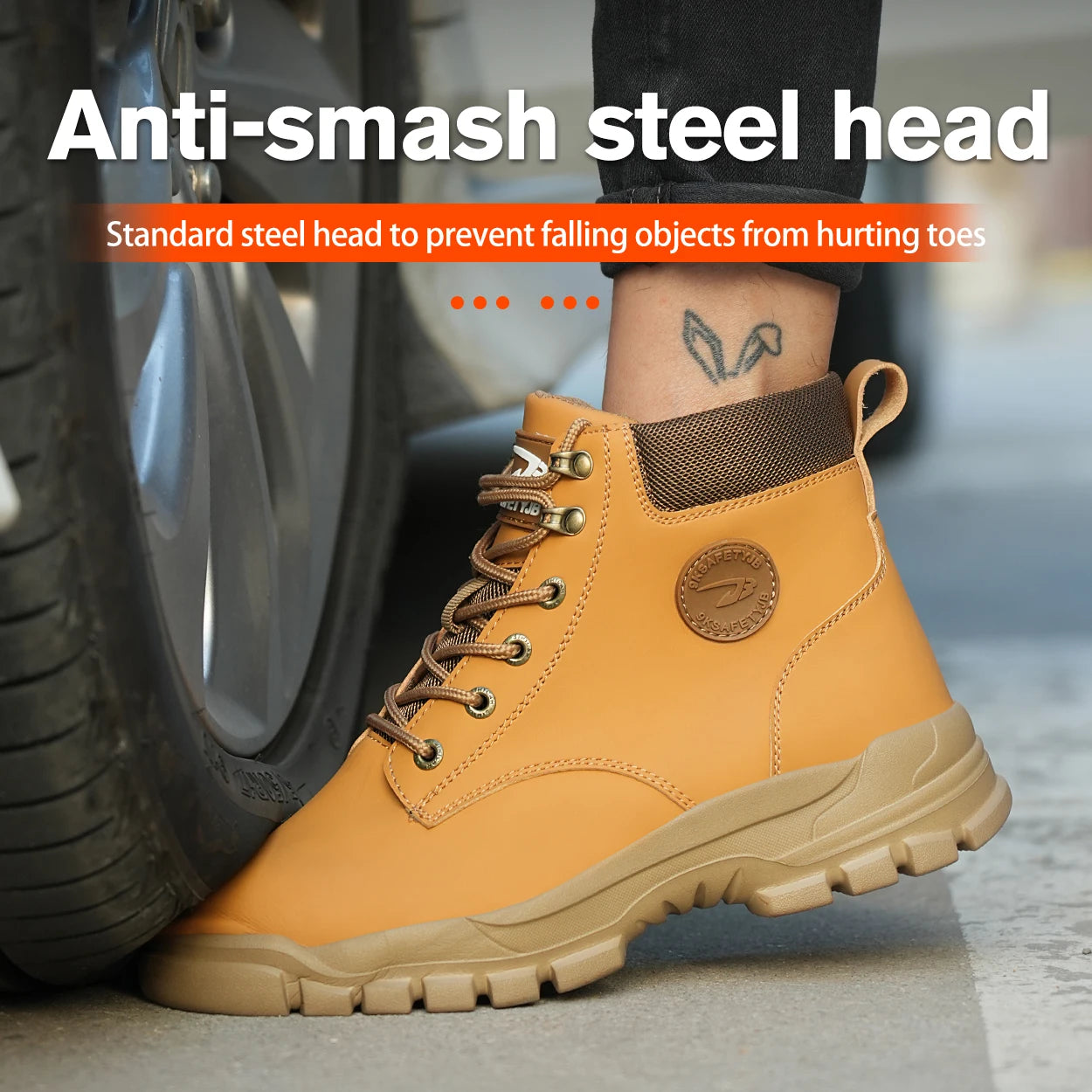 Safety Shoes Breathable Anti Smash Puncture Men
