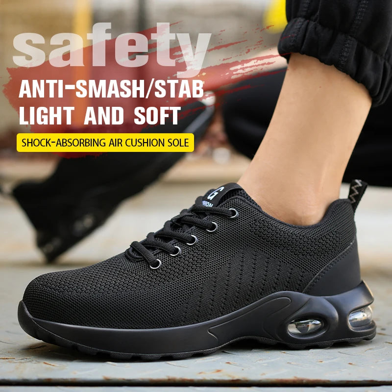Work Shoes For Men Anti Smash And Puncture Safety