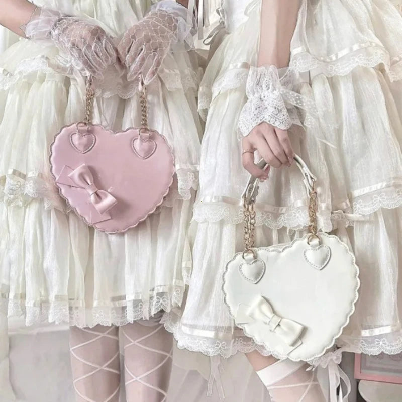 Handbag Bowknot Decor Shoulder