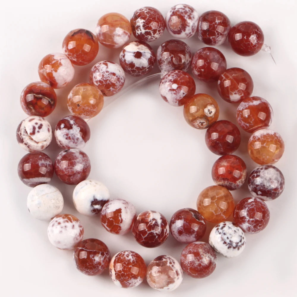 Agate Beads Round Spacer For Jewelry Making
